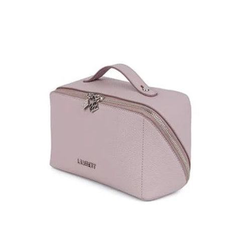 Trousse à maquillage en cuir vegan Jolie blanc rosé - Lambert