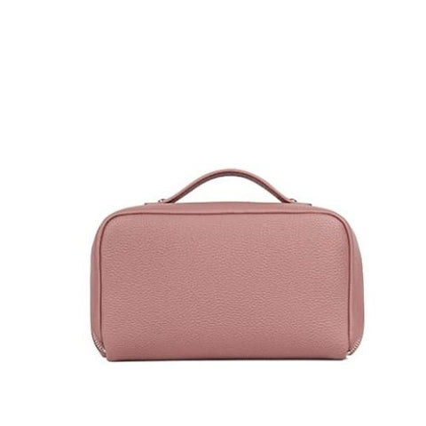 Trousse à maquillage en cuir vegan Jolie rose - Lambert