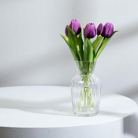 Bouquet de tulipes violettes