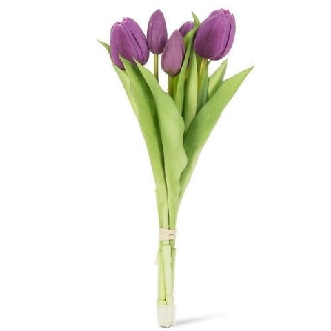 Bouquet de tulipes violettes