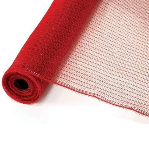 Tulle décorative rouge