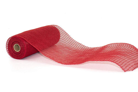 Rouleau de tulle rouge