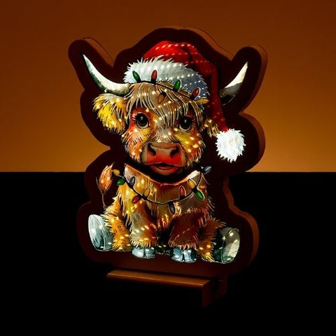 Décoration de vache illuminée