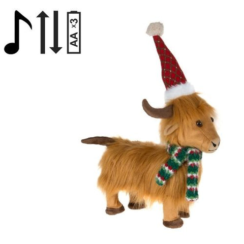 Vache chantante et animée pour Noël
