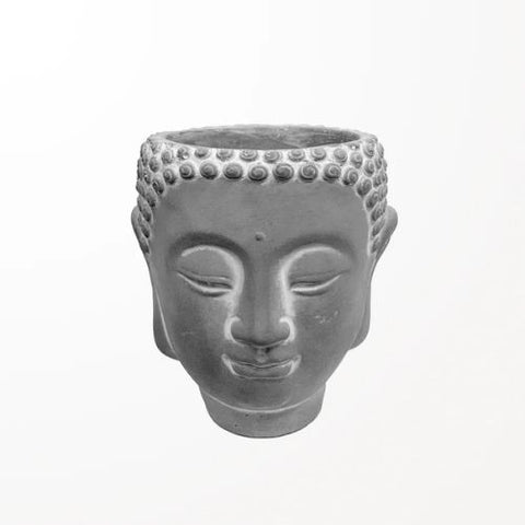 Pot décoratif en forme de tête de bouddha