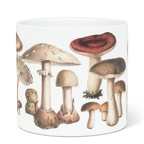 Vase décoratif avec motif de champignons