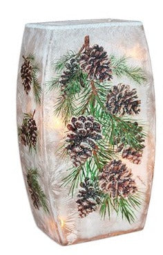 Vase illuminé avec cocottes