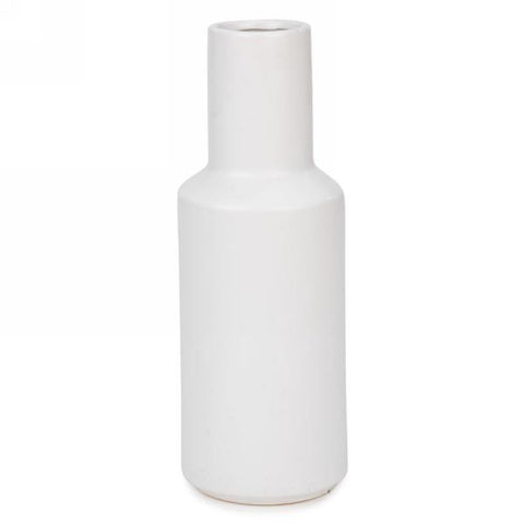 Vase cylindrique blanc