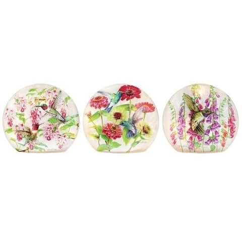 Lampe décorative illuminée "Colibris en fleurs"