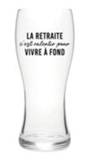 Verre à bière "Retraite" - Chantal Lacroix