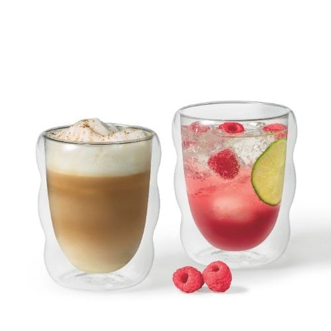 Verres à bulles à double paroi