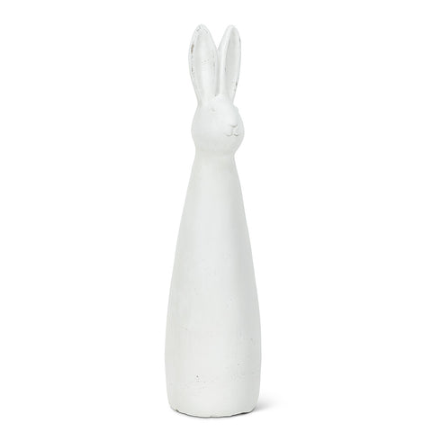Figurine de lapin blanc et élancé