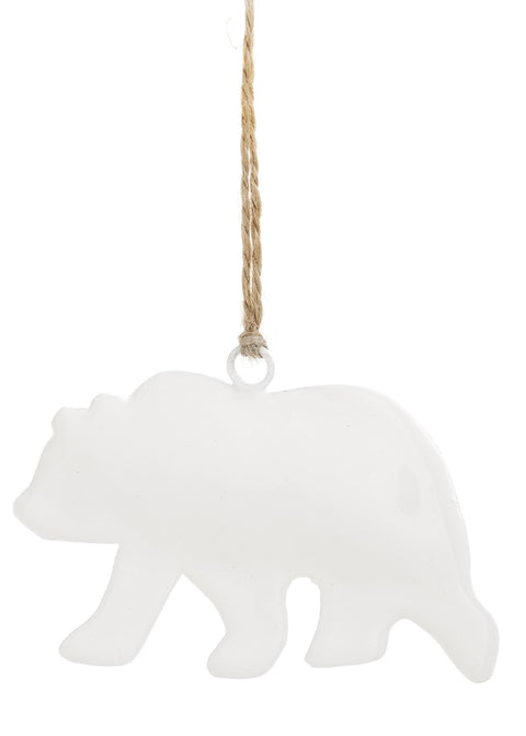 Ornement d'ours blanc