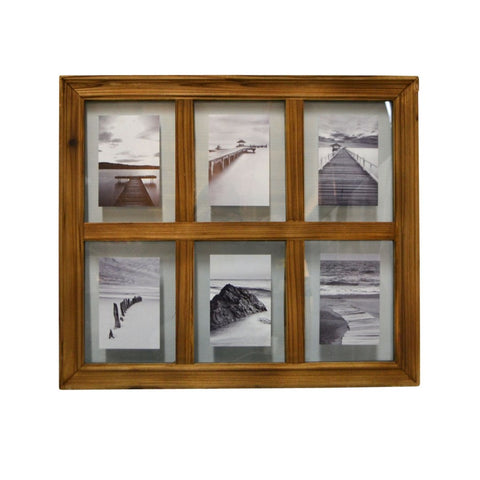 Cadre en bois à 6 photos