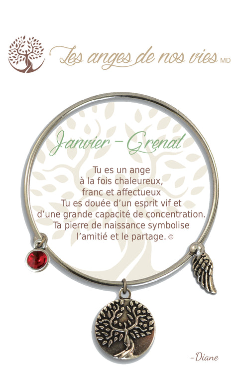 Bracelet en argent "Janvier"