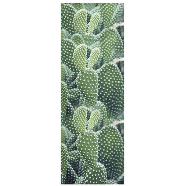 Bannière verte avec motifs de cactus