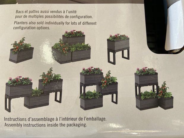 Bac de jardinage surélevé