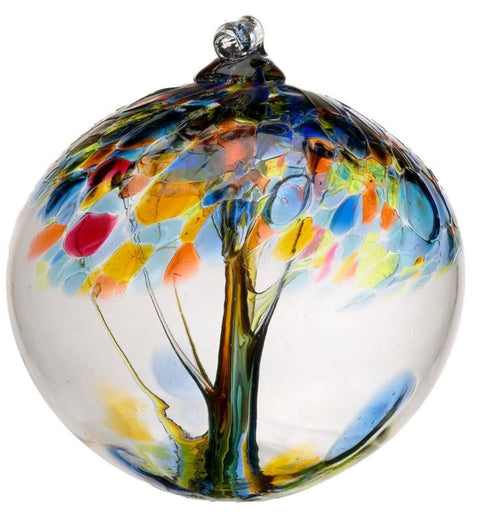 Boule en verre soufflé à arbre enchanté "Espoir"