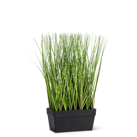Plante artificielle dans vase rectangle
