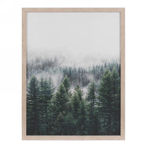Cadre mural - Forêt verte