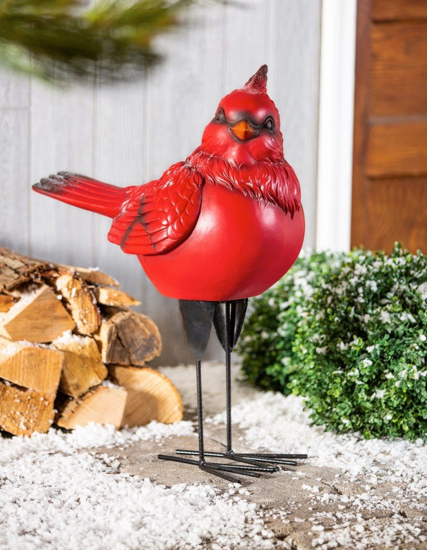 Statue de cardinal rouge