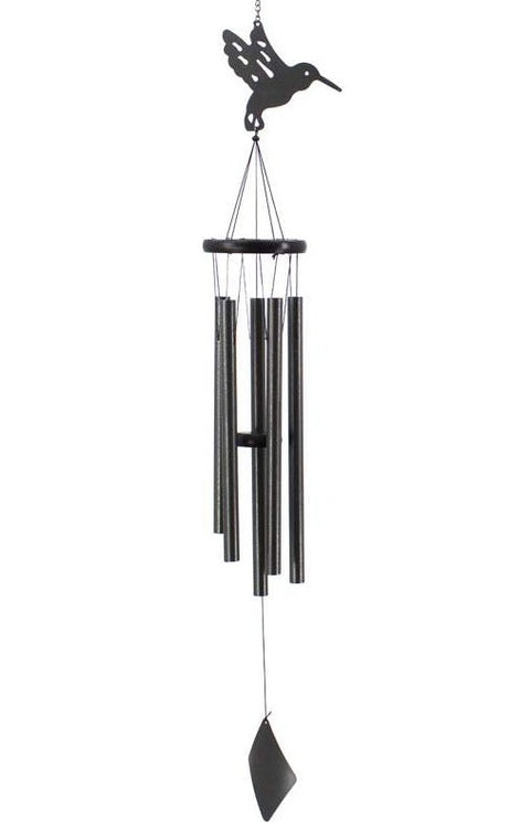 Carillon noir avec colibri