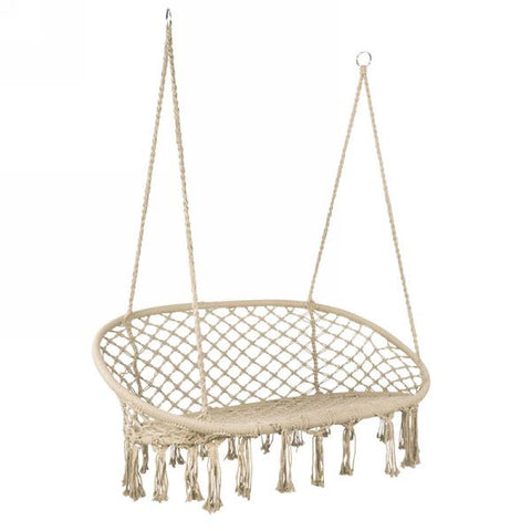 Chaise double en macramé
