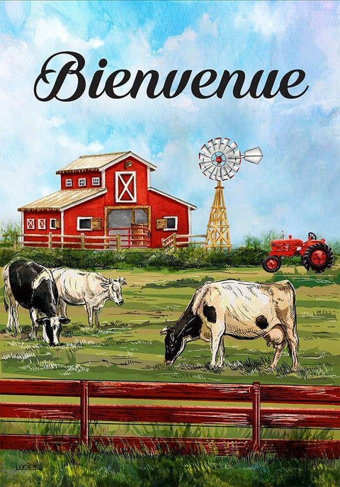 Drapeau décoratif "Les Vaches"