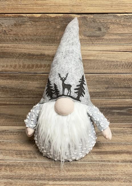 Figurine de gnome gris