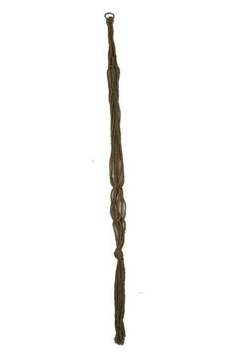 Macramé en jute tressé