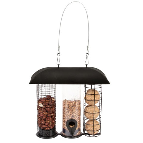 Mangeoire à oiseaux 3 en 1