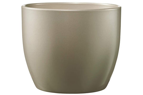 Pot Basel Élégance beige métallique