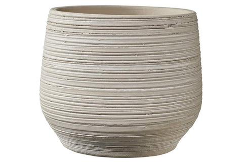 Pot Ravenna texturé crème