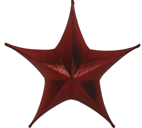 Étoile en tissu 3D Rouge