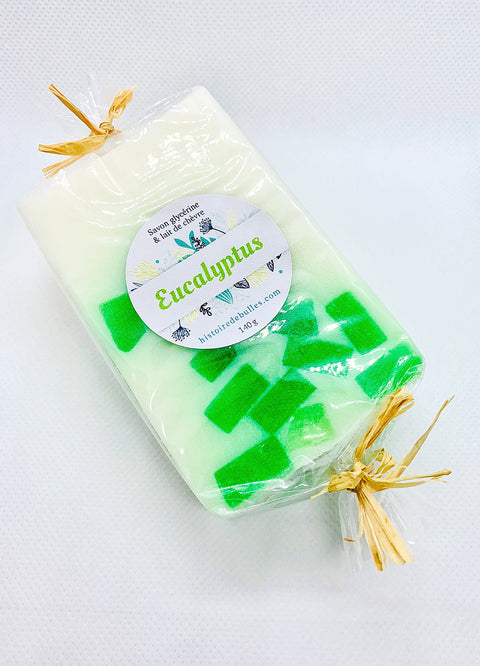 Savon glycérine et lait de chèvre "Eucalyptus"