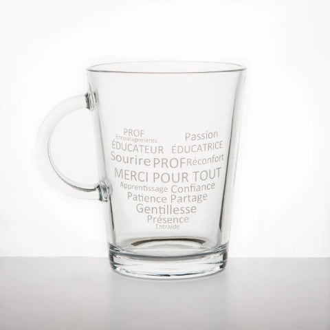 Tasse "Cœur pour professeurs / éducateurs"