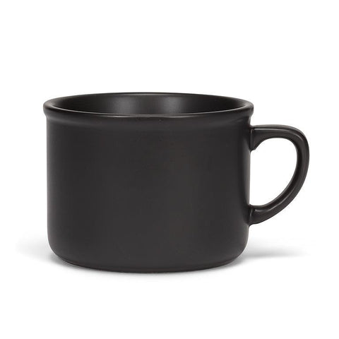 Tasse à cappucino noir mat