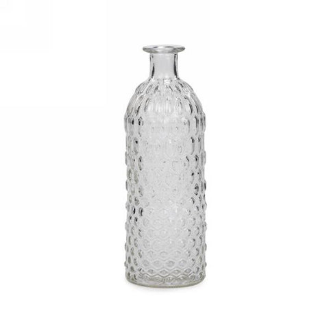 Vase en verre texturé