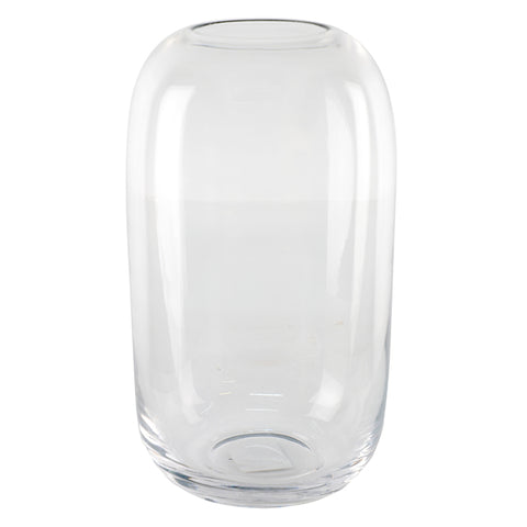 Vase rond en verre clair