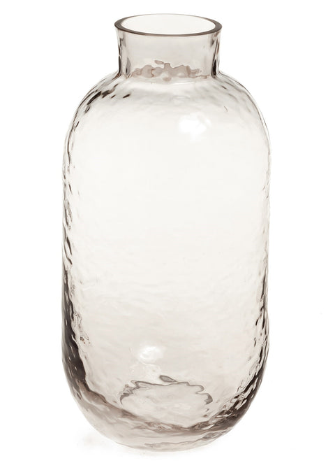Vase texturé en verre