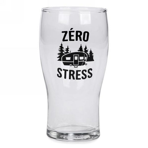 Verre à bière "Zéro stress"